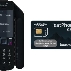 Inmarsat IsatPhone 2 | 300-Unit (200-Min) Latin America Prepaid SIM | 180-Day Validity | Reliable Voice | Long Battery Life | GPS Tracking | Weather-Resistant Design