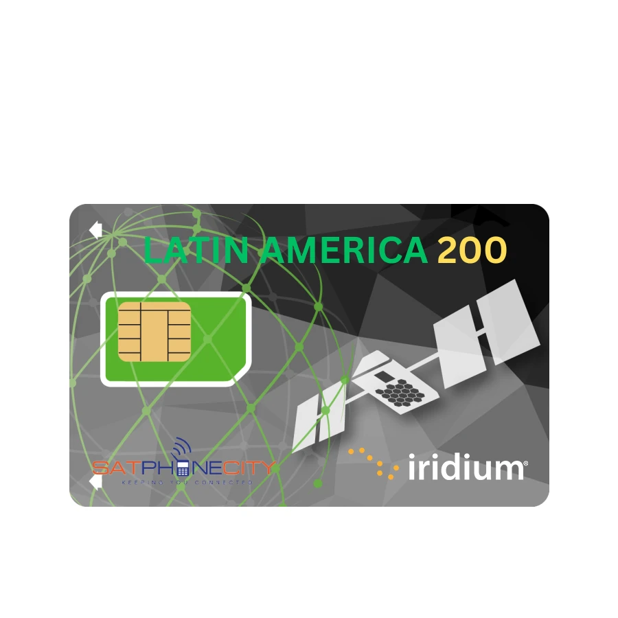 Iridium Latin America 200 - 200 prepaid minutes with a 6 month expiry